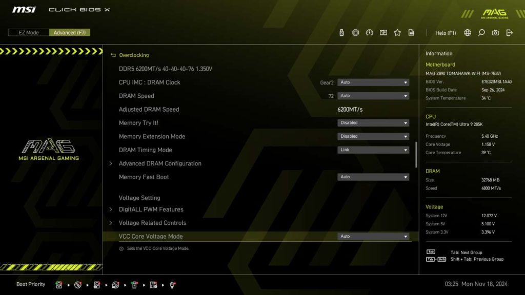 BIOS Screenshot