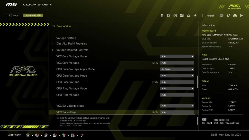 BIOS Screenshot