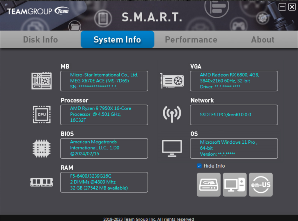SSD S.M.A.R.T. Tool