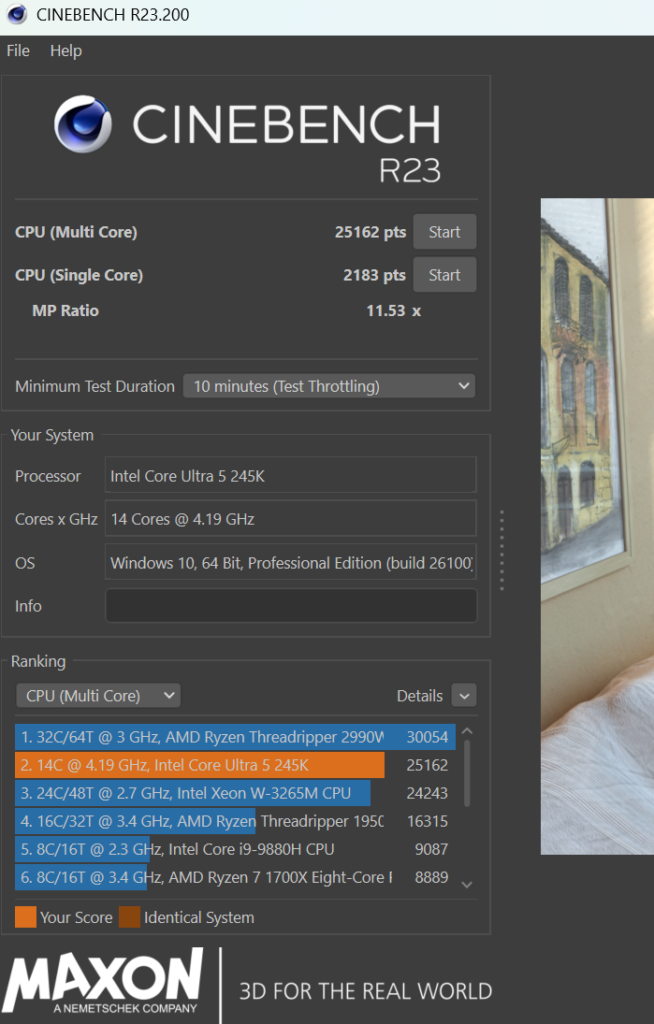 ASRock Phantom Gaming Z890 RIPTIDE WiFi: Cinebench R23
