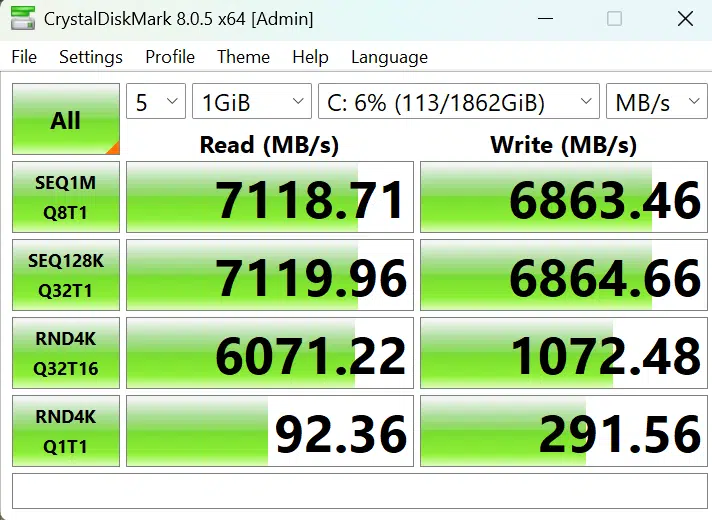 ASRock Phantom Gaming Z890 RIPTIDE WiFi: crystalDisk