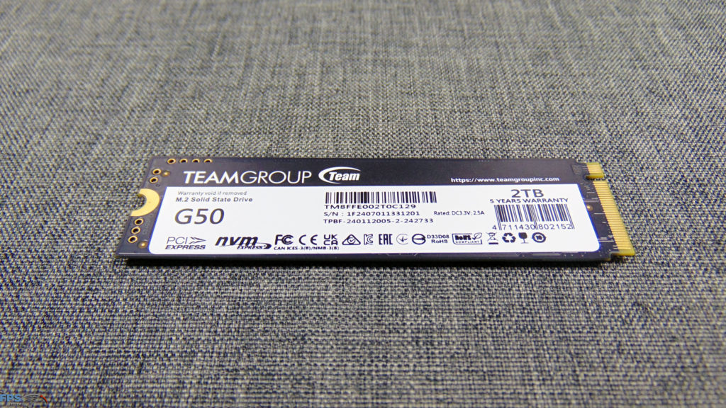 TEAMGROUP T-FORCE G50 2TB PCIe Gen4 M.2 NVMe SSD Back View