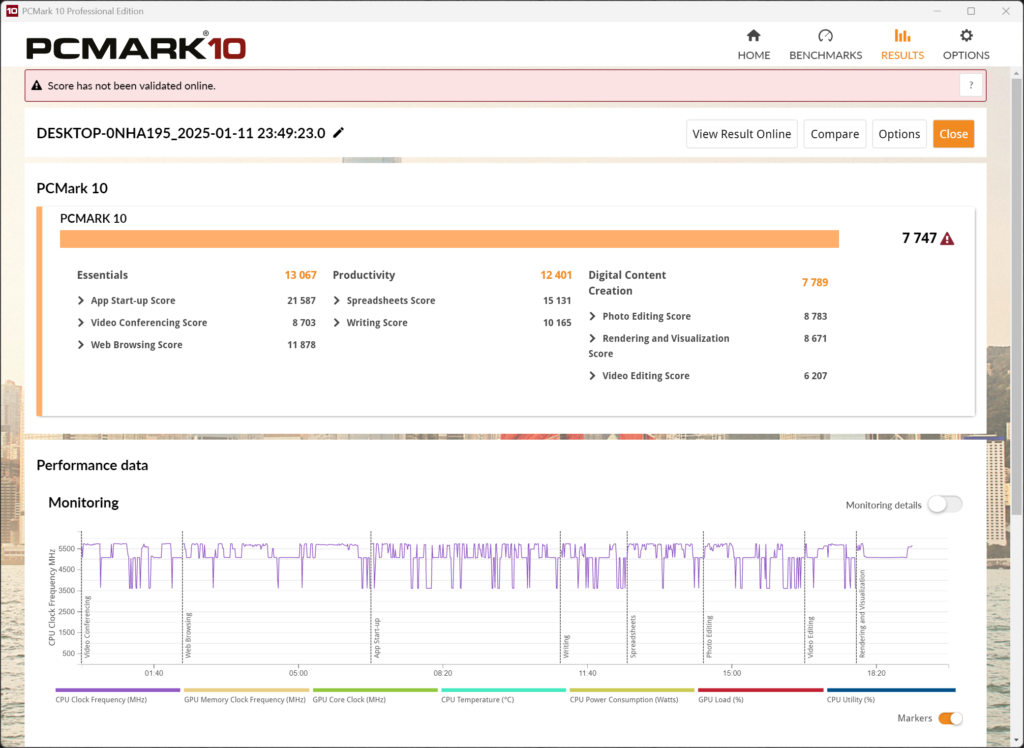 PCMark 10 Screenshot
