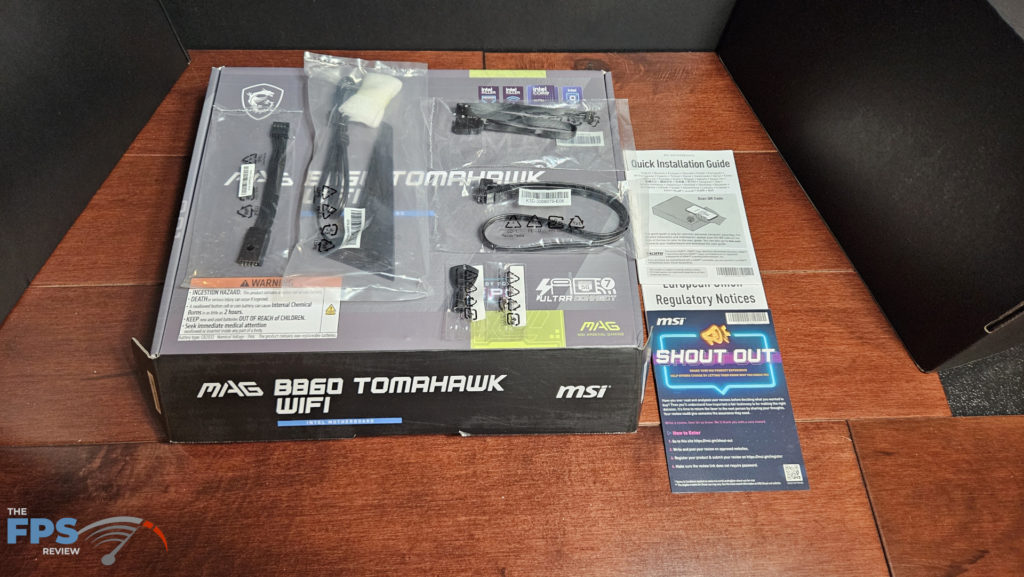 MSI MAG B860 TOMAHAWK WiFi : accessories