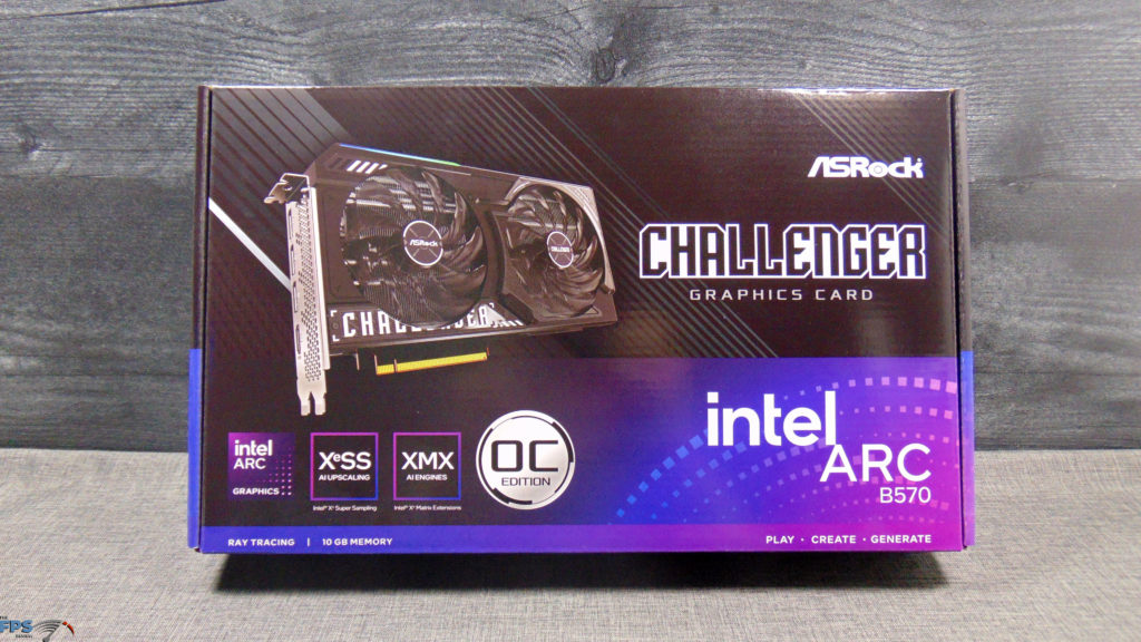 ASRock Challenger Arc B570 10GB OC Box Front