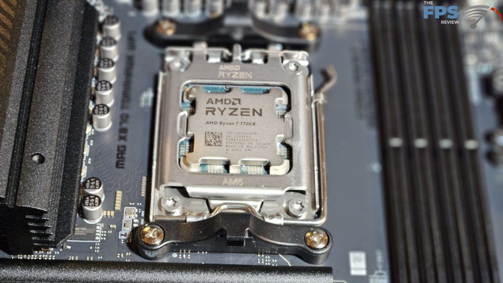 MSI MAG X870E TOMAHAWK WiFi motherboard: cpu in