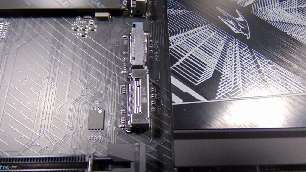 GIGABYTE B850 AORUS ELITE WIFI7 Closeup of secondary and third M.2 slot