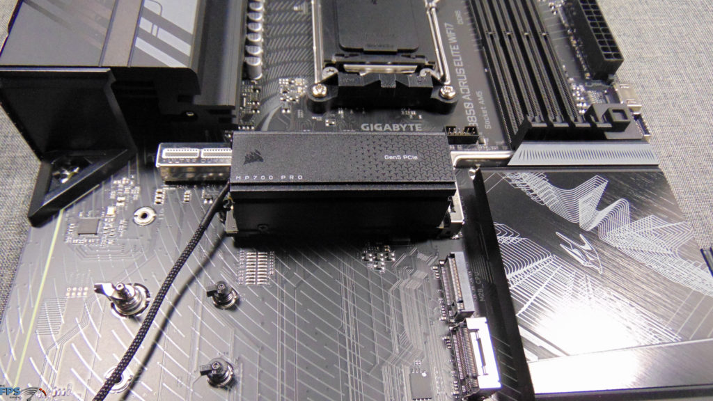 GIGABYTE B850 AORUS ELITE WIFI7 primary M.2 SSD installed