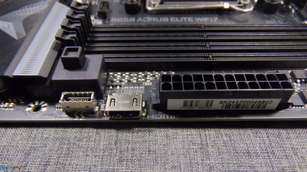 GIGABYTE B850 AORUS ELITE WIFI7 hdmi and usb front panel connectors