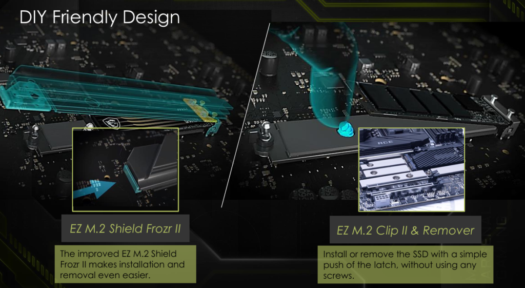 MSI MAG X870E TOMAHAWK WiFi motherboard: feature slide pack