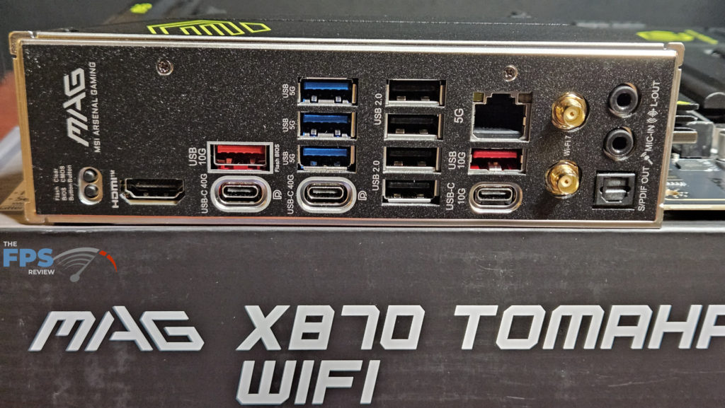 MSI MAG X870 TOMAHAWK WiFi : rear I/O panel