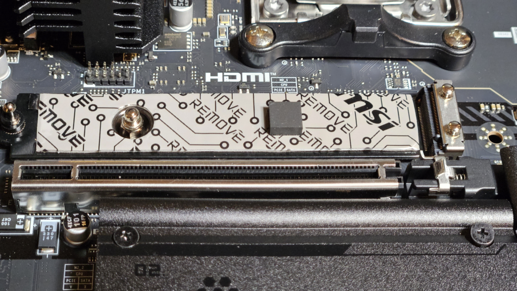 MSI MAG X870E TOMAHAWK WiFi motherboard: primary M.2