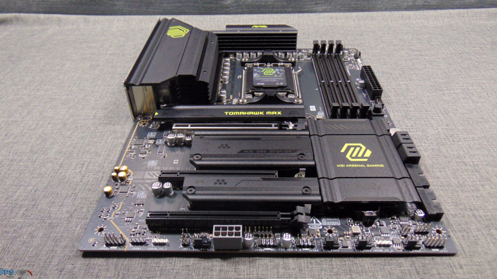 MSI MAG B850 TOMAHAWK MAX WIFI Top Angled View