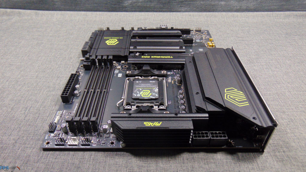 MSI MAG B850 TOMAHAWK MAX WIFI Top Angled View