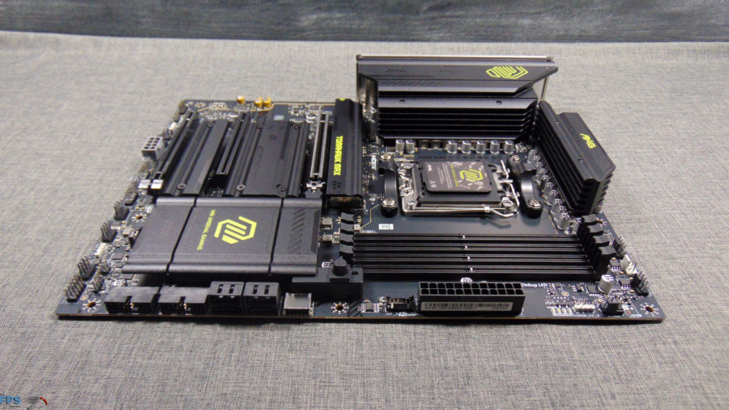 MSI MAG B850 TOMAHAWK MAX WIFI Top Angled View