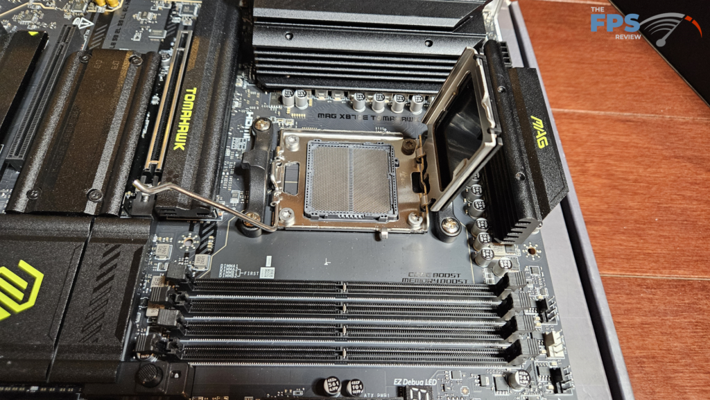 MSI MAG X870E TOMAHAWK WiFi motherboard: open socket