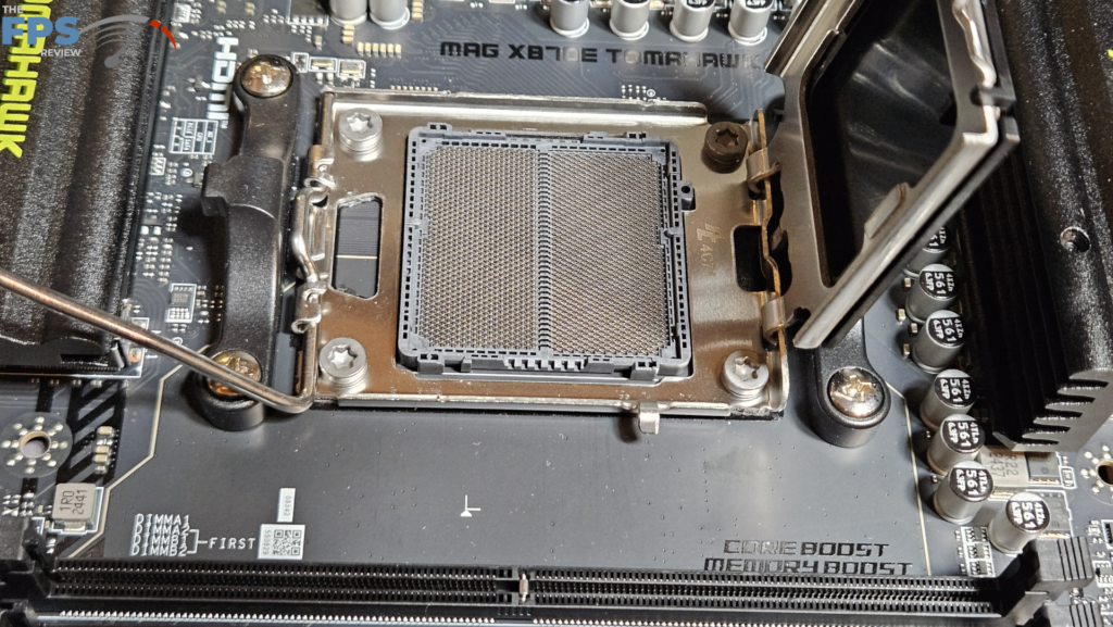 MSI MAG X870E TOMAHAWK WiFi motherboard: open socket