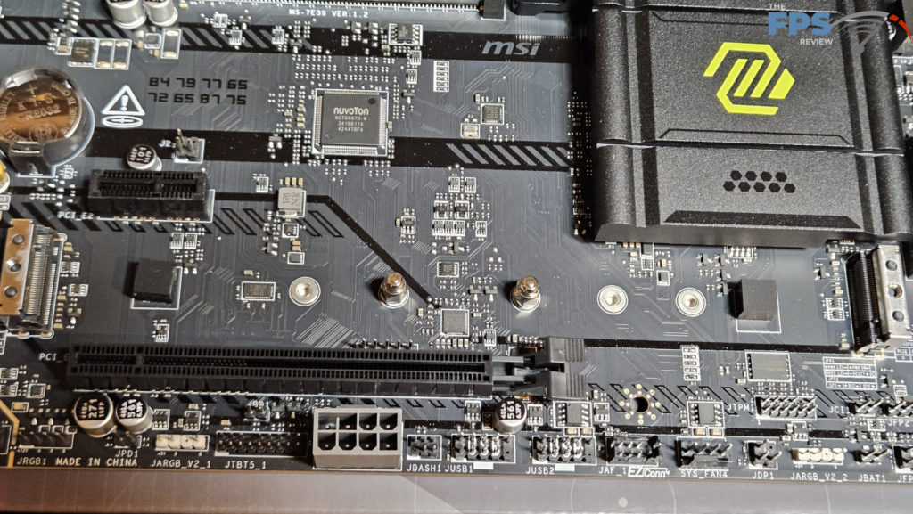 MSI MAG B860 TOMAHAWK WiFi : uncovered M.2s