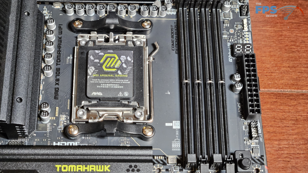 MSI MAG X870E TOMAHAWK WiFi motherboard: socket