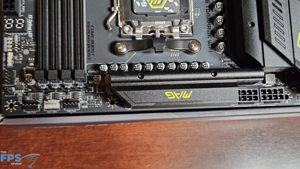 MSI MAG X870E TOMAHAWK WiFi motherboard: board top row