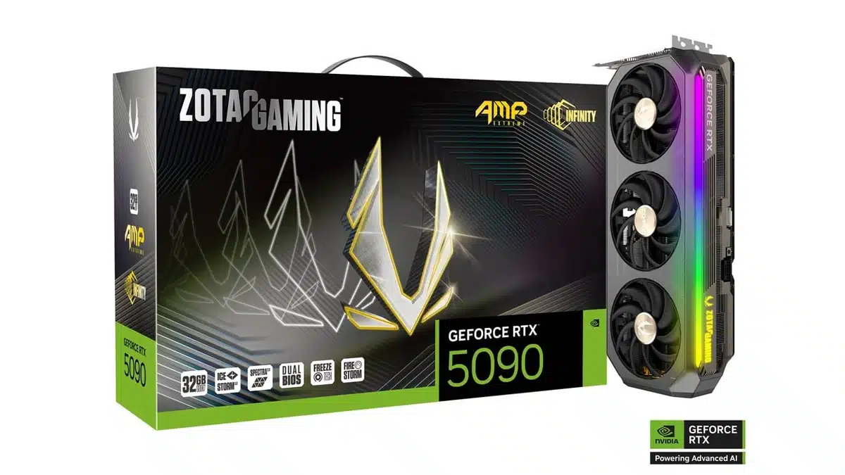 ZOTAC GAMING GeForce RTX 5090 AMP Extreme INFINITY Features a 600