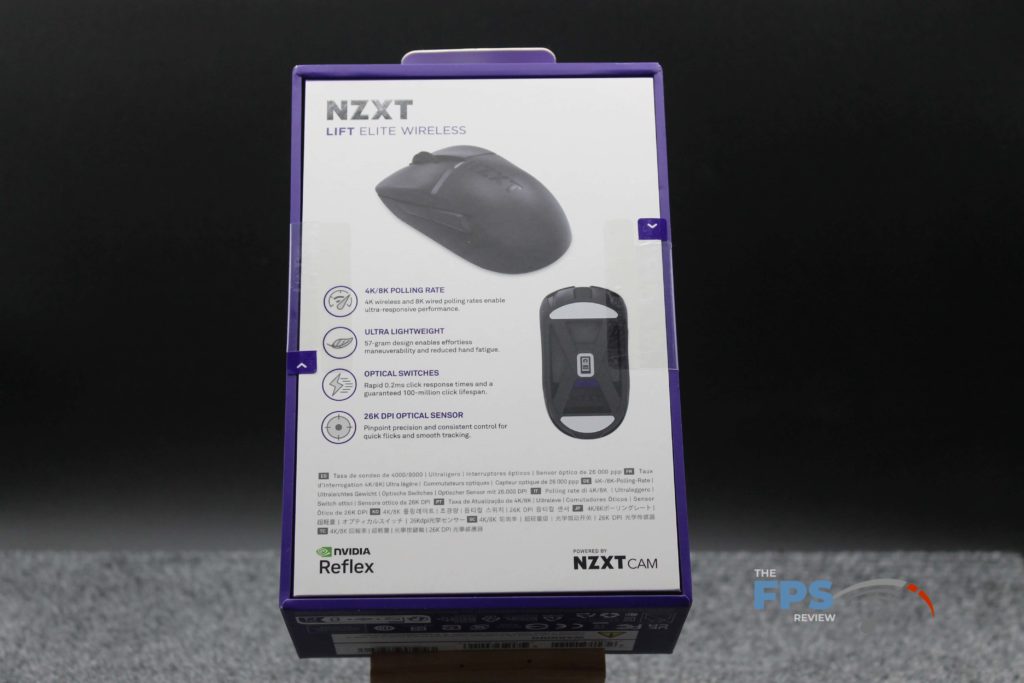 NZXT Lift Elite Mouse Box Rear