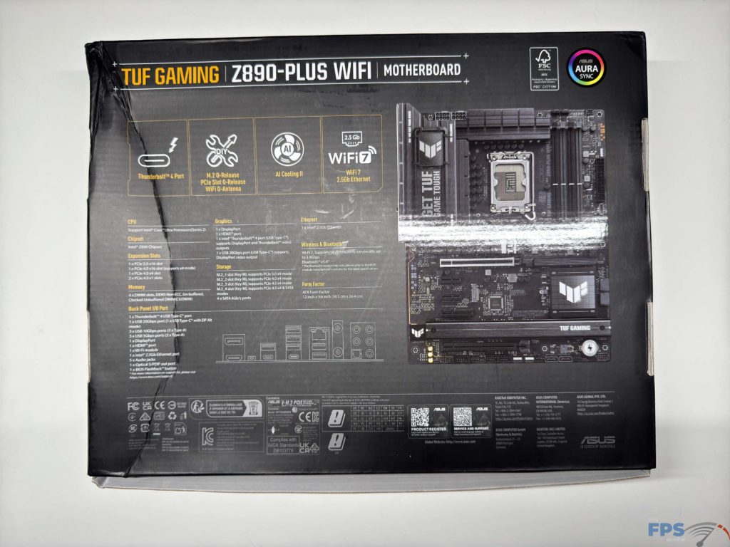 Back of box