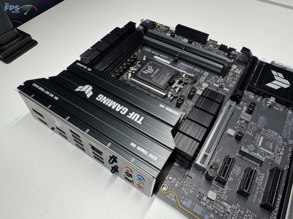 Top half of motherboard