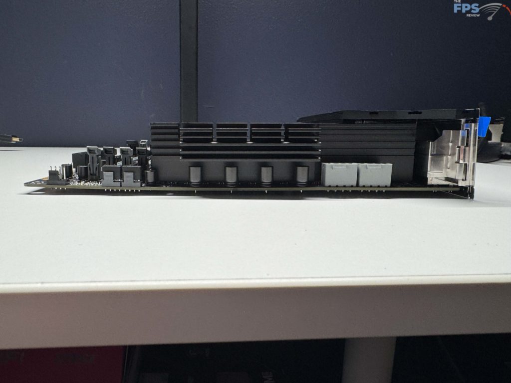 Sideview of motherboard