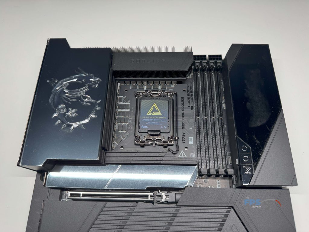 Top of motherboard