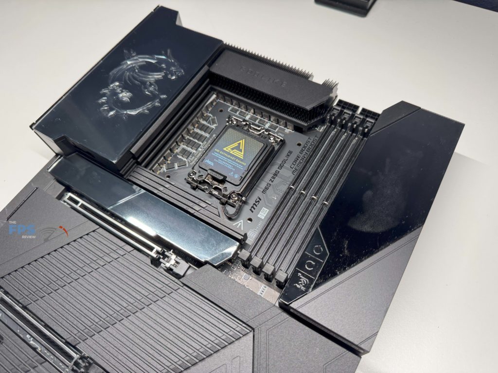 Top of motherboard