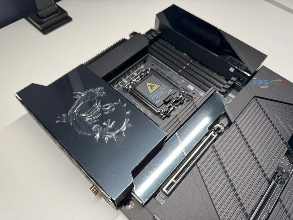 Top of motherboard