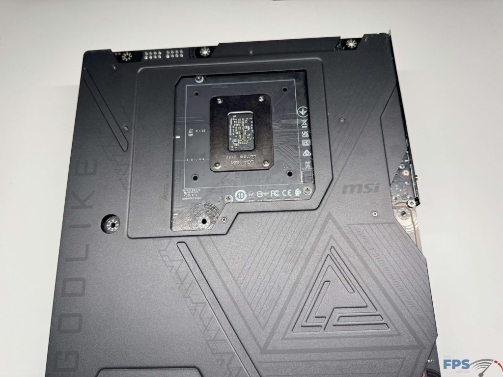 Backplate of motherboard