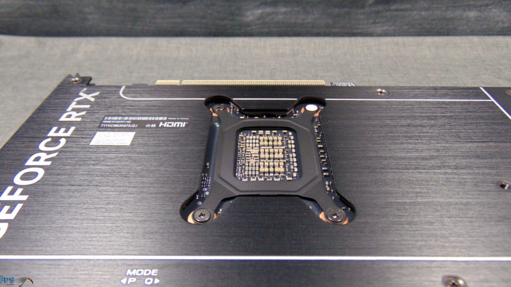 ASUS PRIME GeForce RTX 5070 Ti Back of GPU