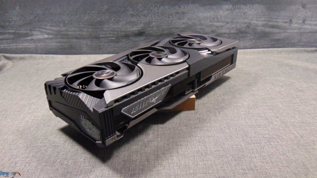 MSI GeForce RTX 5070 Ti 16G VANGUARD SOC LAUNCH EDITION Video Card Top View Angled
