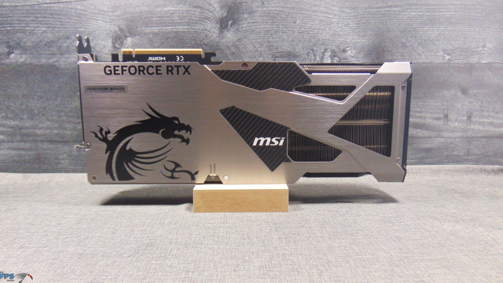 MSI GeForce RTX 5070 Ti 16G VANGUARD SOC LAUNCH EDITION Video Card Back of Card