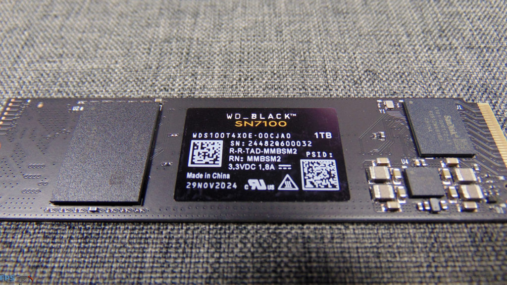 Western Digital WD_BLACK SN7100 1TB PCIe Gen4 M.2 NVMe SSD Label