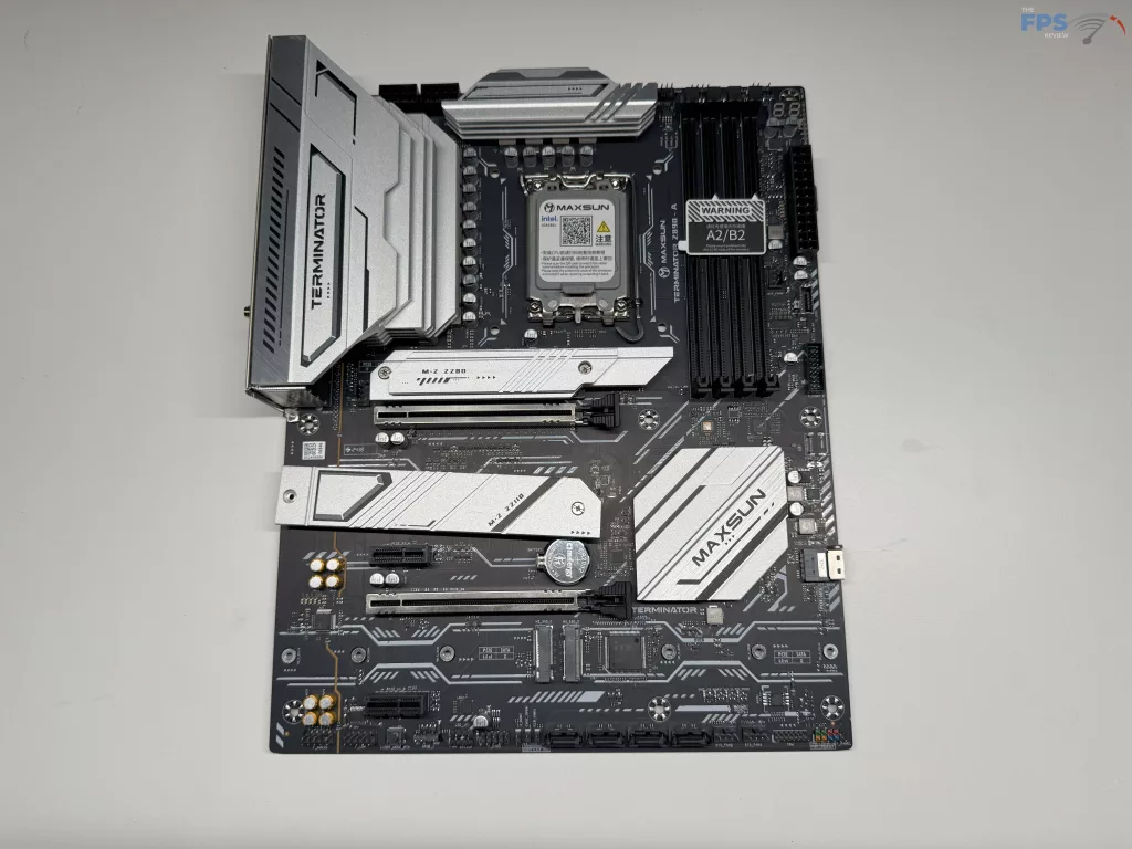 Picture of motherboard