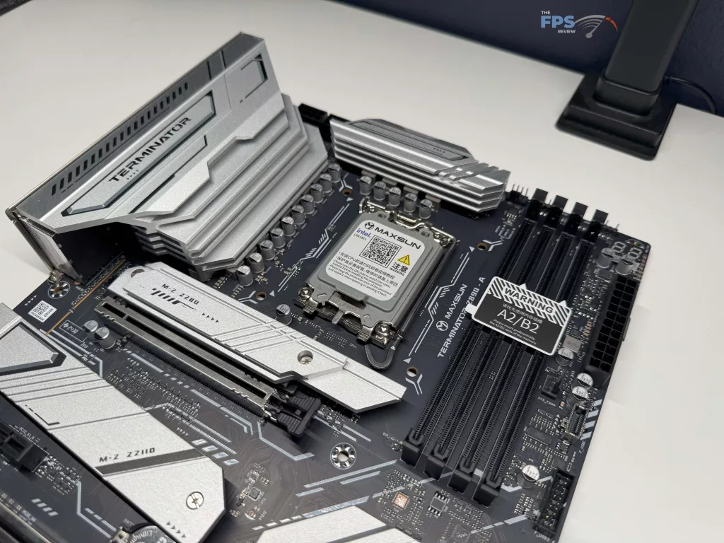Picture of motherboard top half