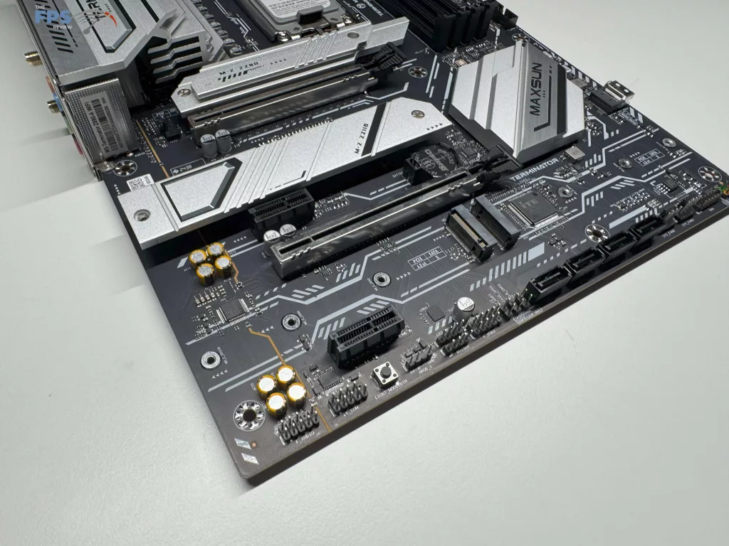 Picture of motherboard bottom half