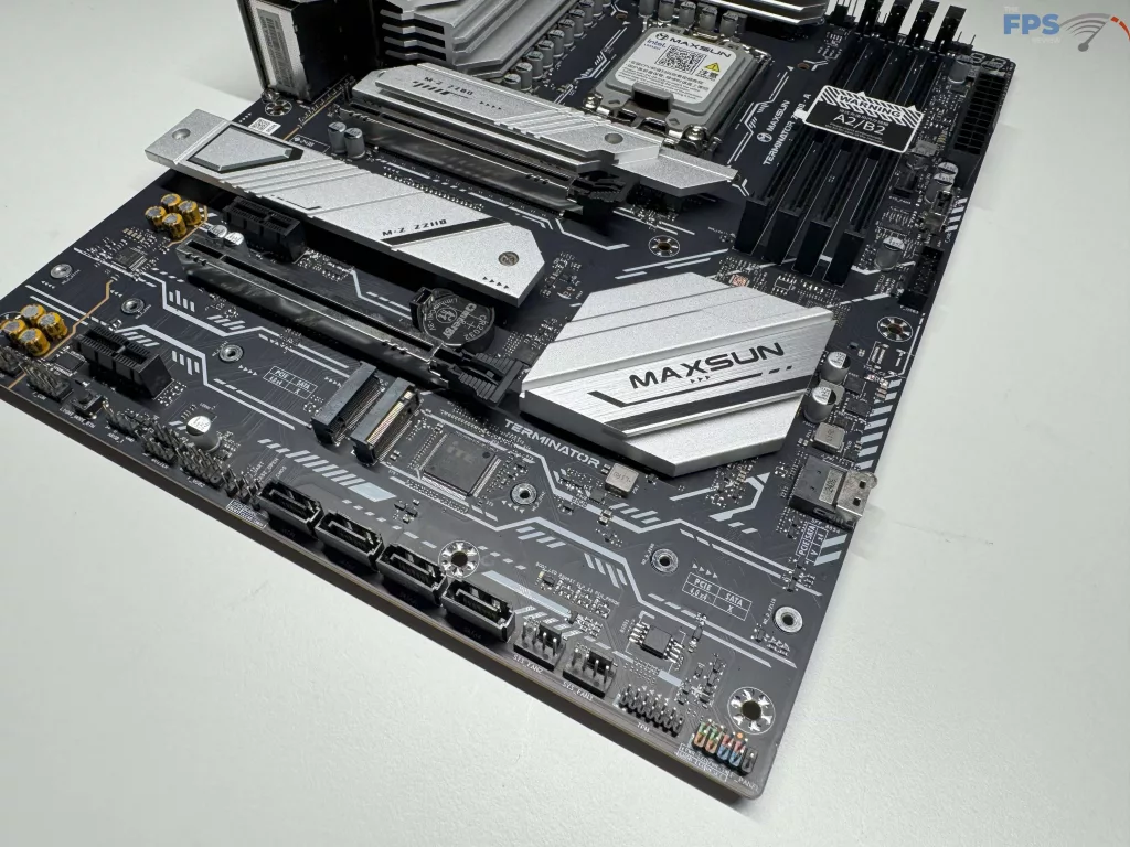 Picture of motherboard bottom half