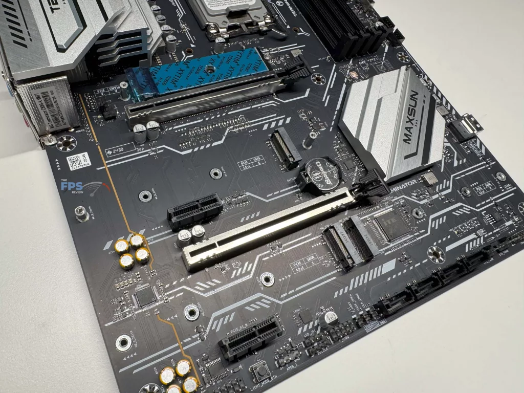 Picture of motherboard bottom half