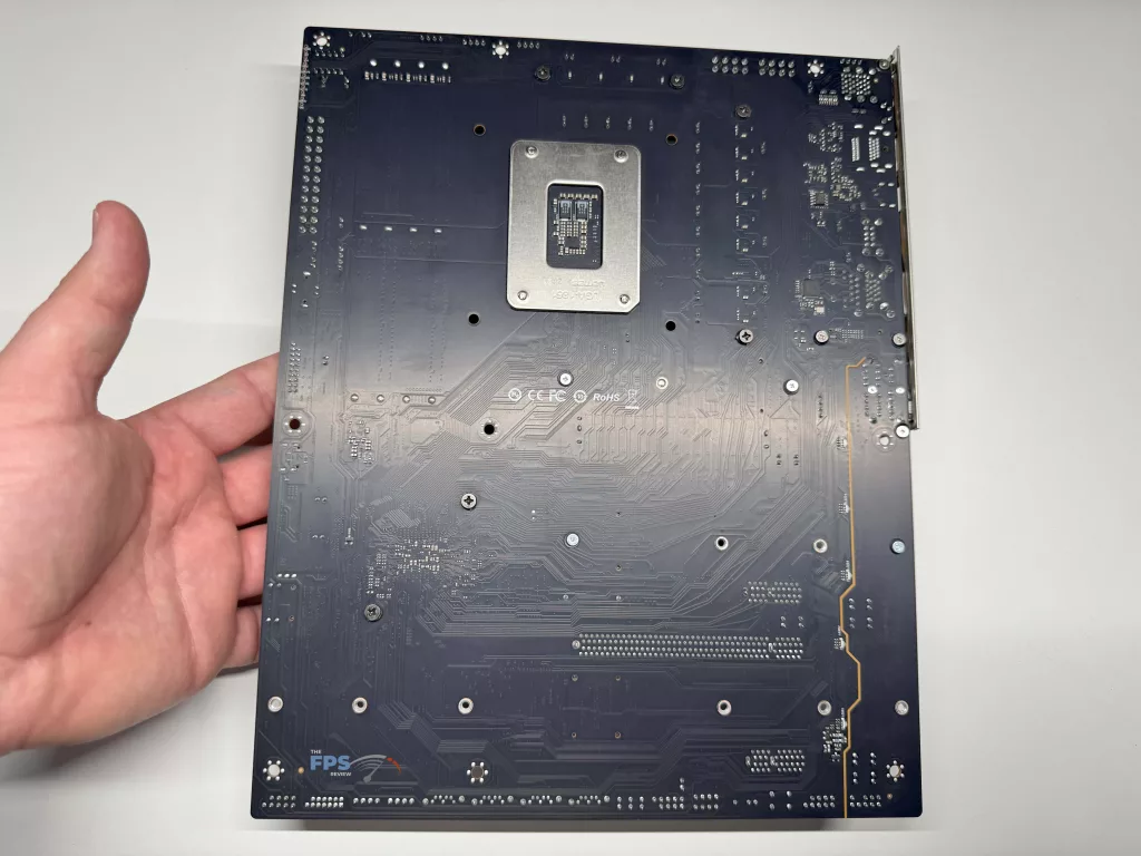 Back of motherboard