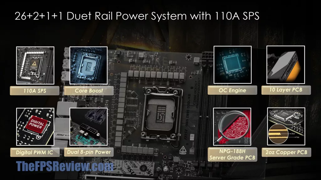 MSI MEG Z890 GODLIKE Press Deck