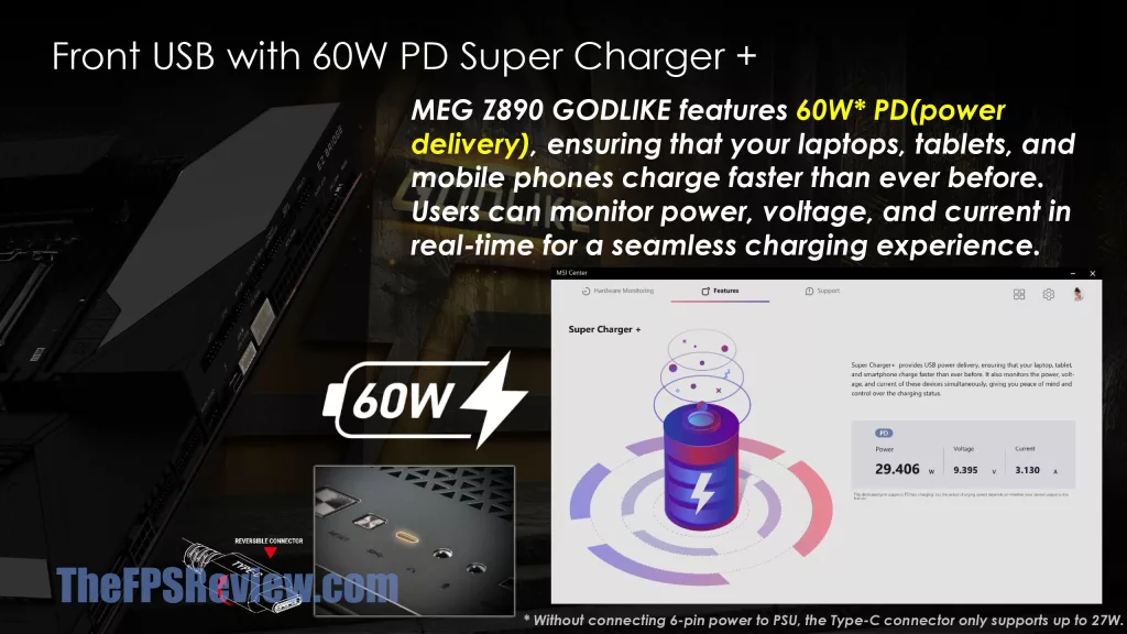 MSI MEG Z890 GODLIKE Press Deck