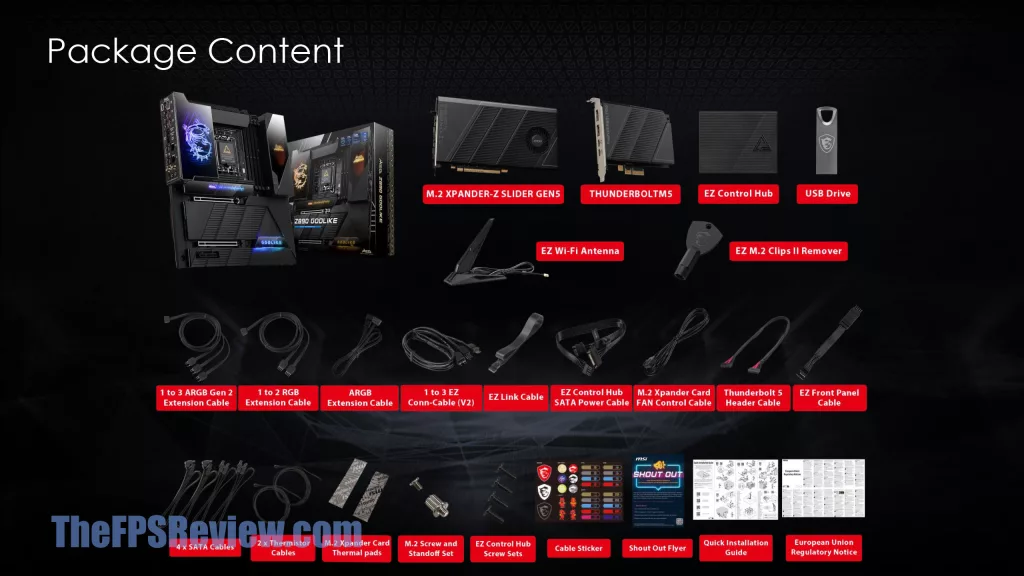 MSI MEG Z890 GODLIKE Press Deck
