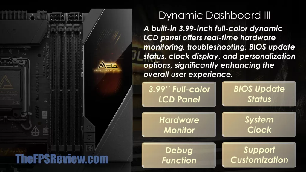 MSI MEG Z890 GODLIKE Press Deck