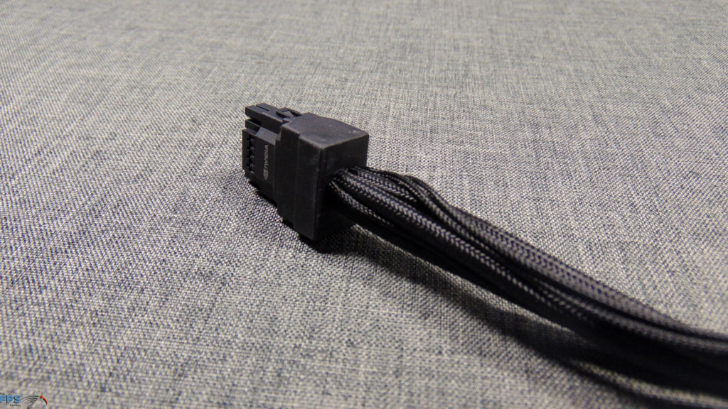 NVIDIA GeForce RTX 5070 Founders Edition power adapter close up