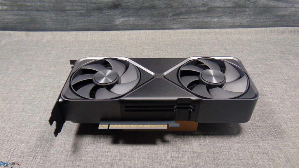 NVIDIA GeForce RTX 5070 Founders Edition top of card
