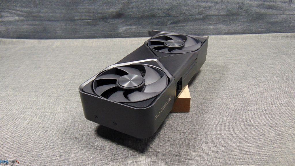 NVIDIA GeForce RTX 5070 Founders Edition top of card angled